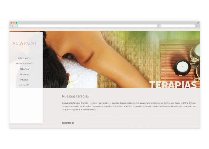 Web design for an acupuncture clinic