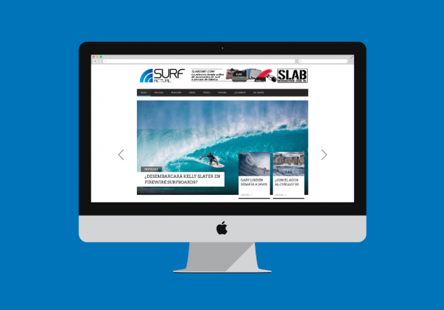 Design for a surfing blog