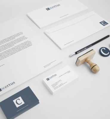 Stationery design for a consulting company