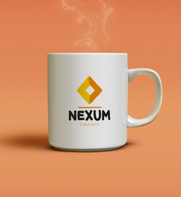 Personalised mug design for a finance company
