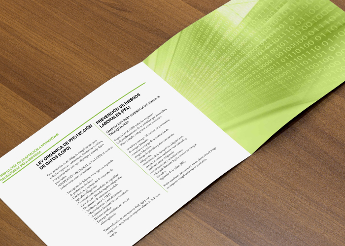 Catalogue design for a company that specialises in consulting, law and training