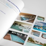Catalogue design for a swimming pool construction company