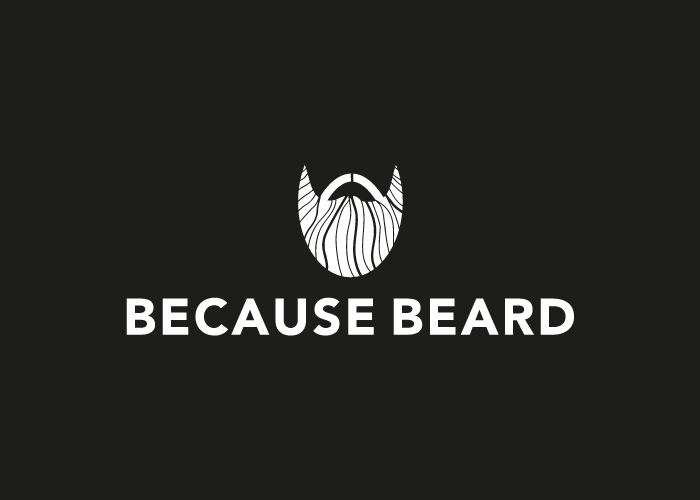 Logo design for a beard themed Facebook page